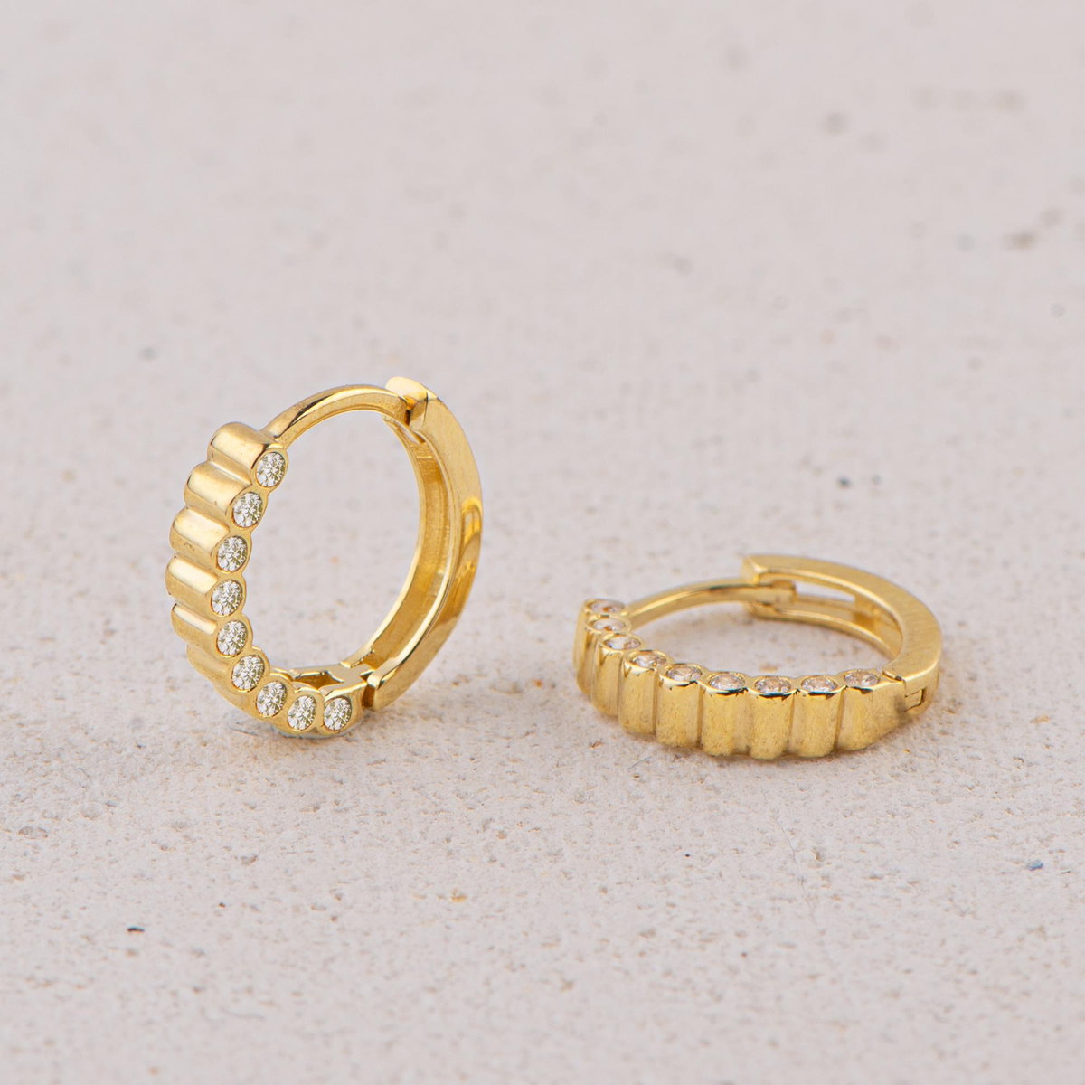 14 Ayar Halka Altın Küpe