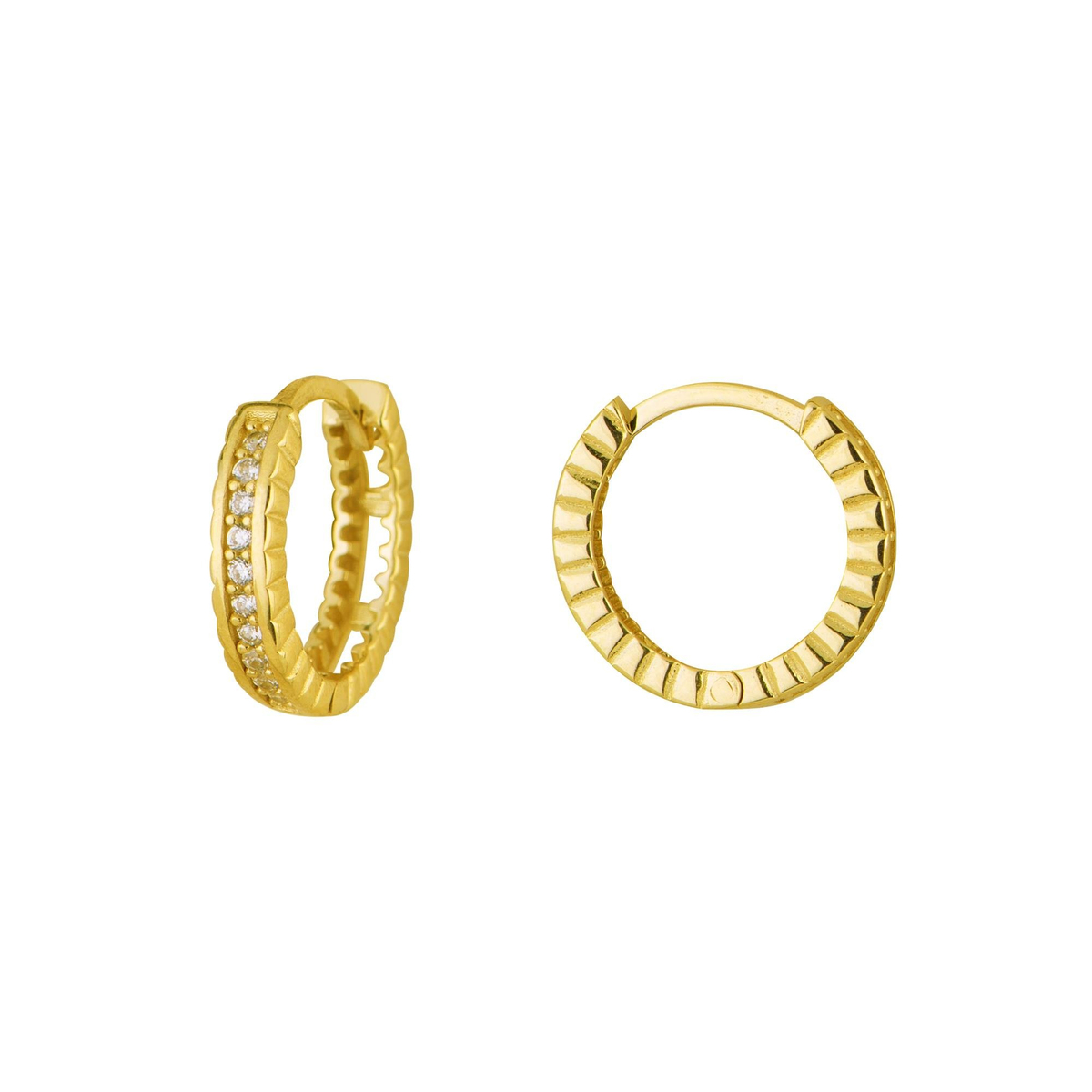 14 Ayar Halka Altın Küpe