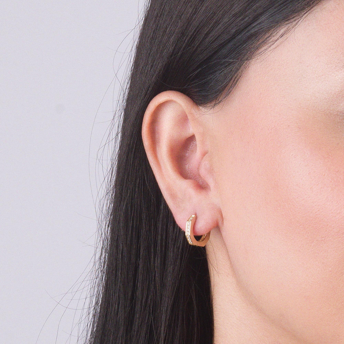 14 Ayar Halka Altın Küpe