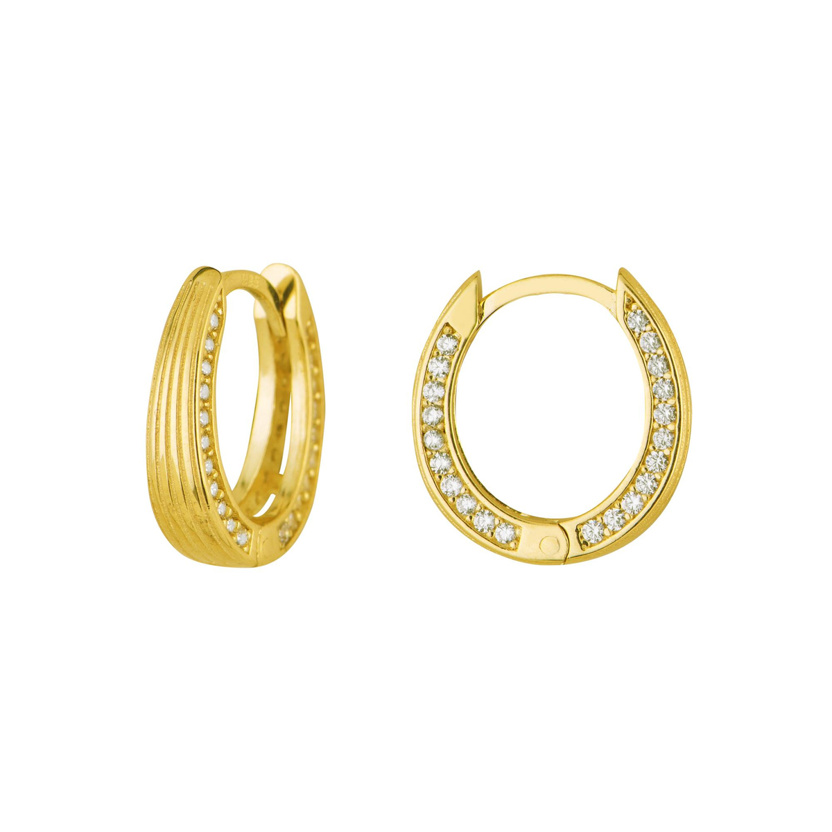 14 Ayar Halka Altın Küpe