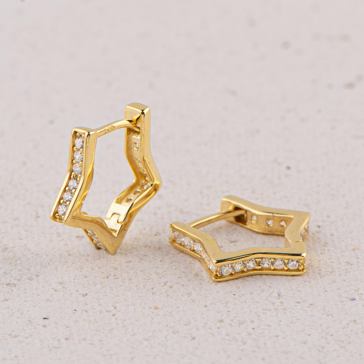 14 Ayar Halka Altın Küpe