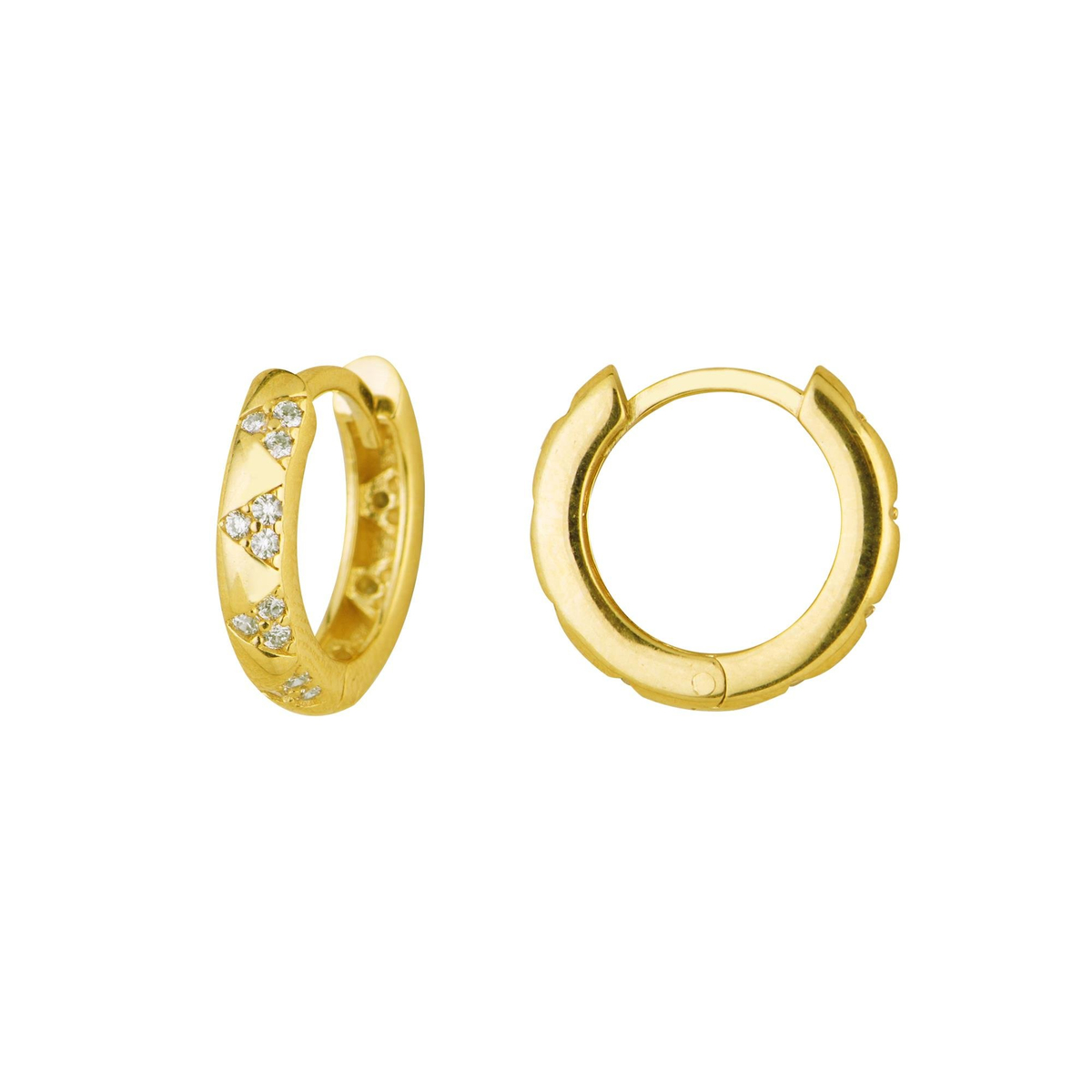 14 Ayar Halka Altın Küpe