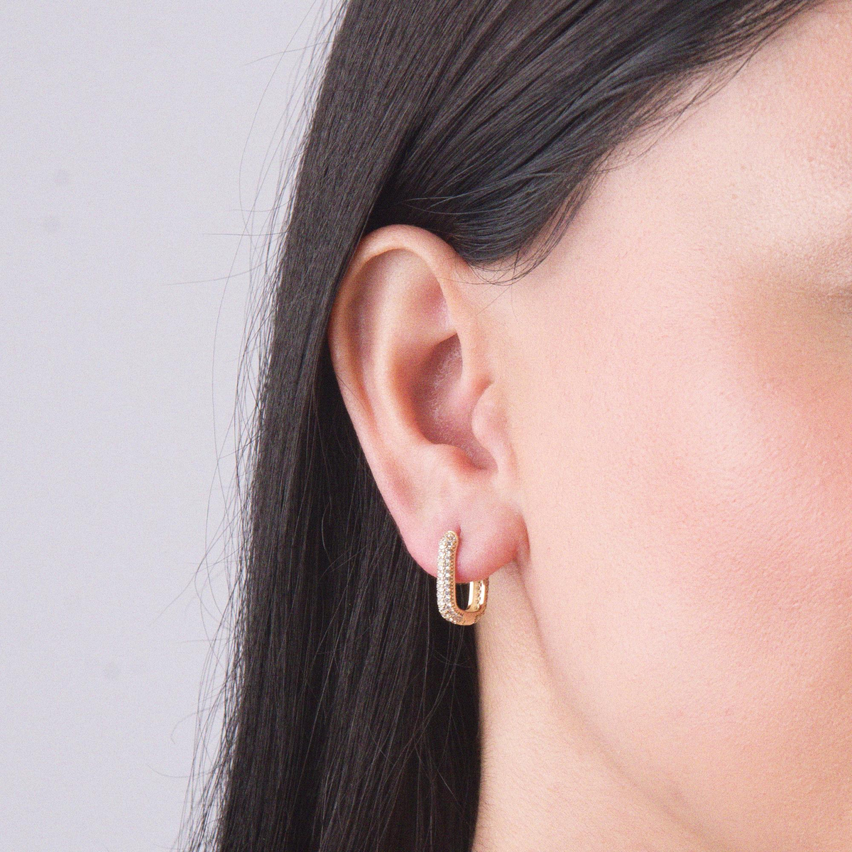 14 Ayar Halka Altın Küpe