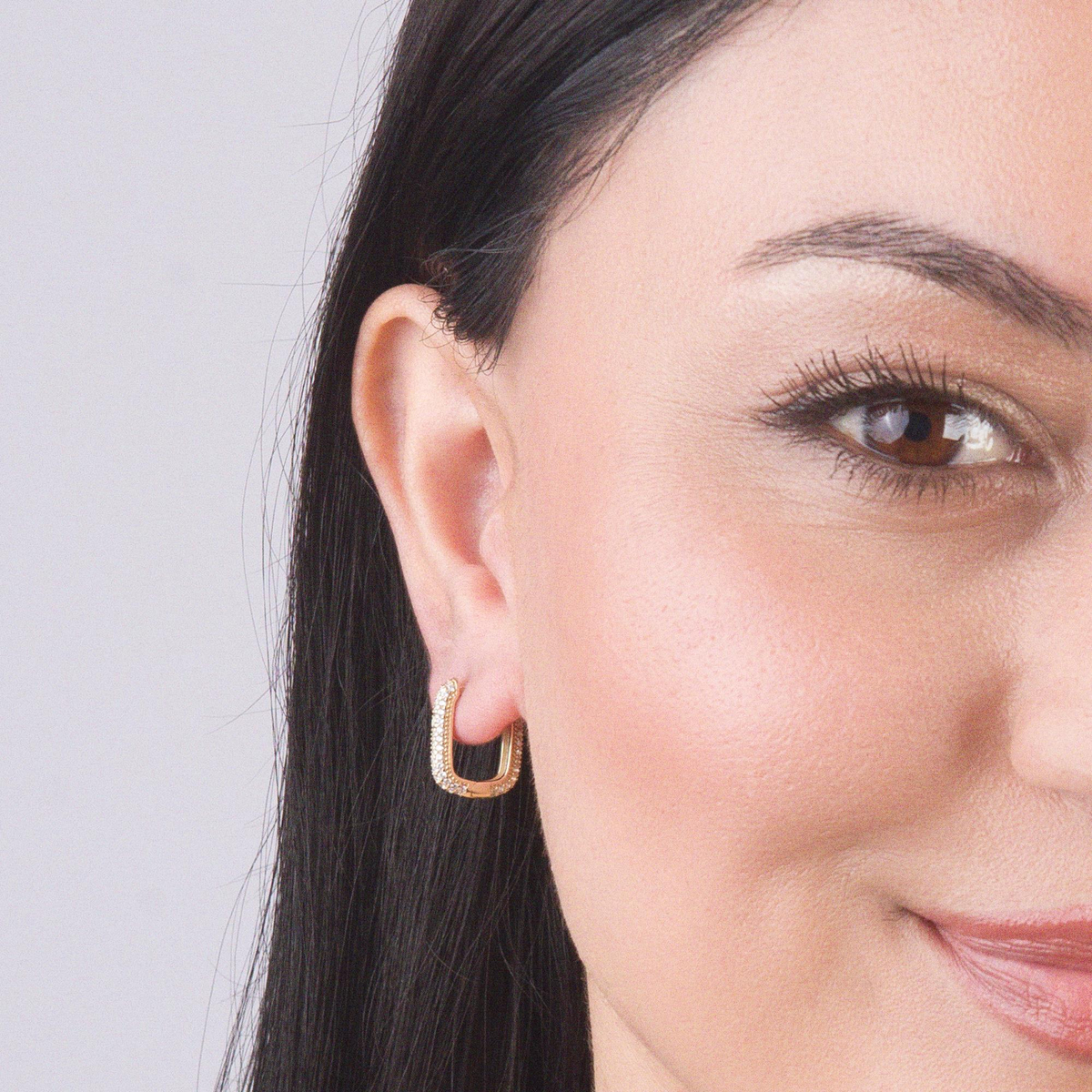 14 Ayar Halka Altın Küpe