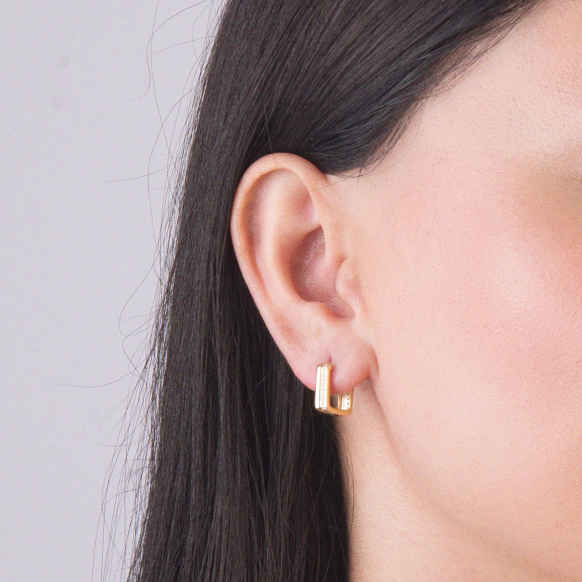 14 Ayar Halka Altın Küpe