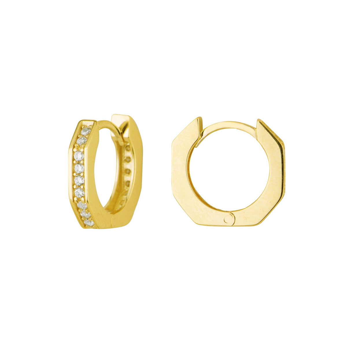 14 Ayar Halka Altın Küpe