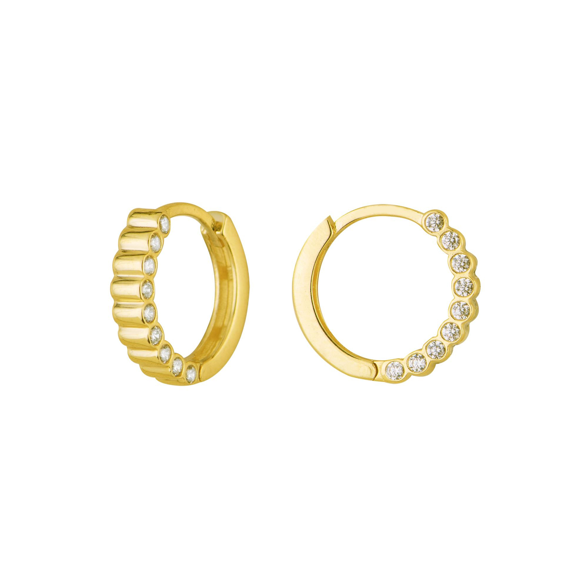 14 Ayar Halka Altın Küpe