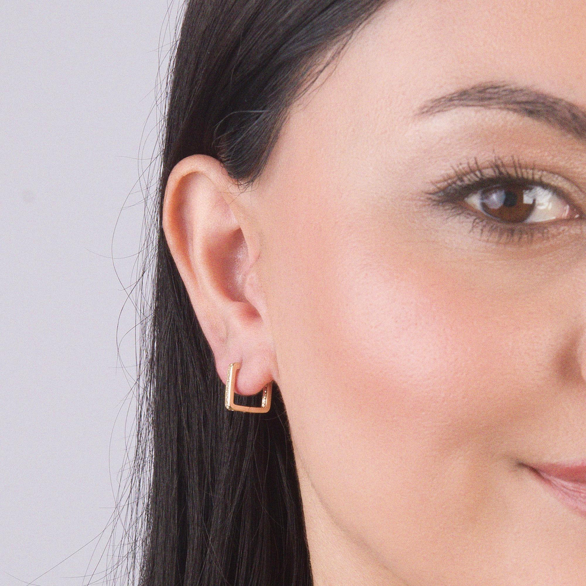 14 Ayar Halka Altın Küpe