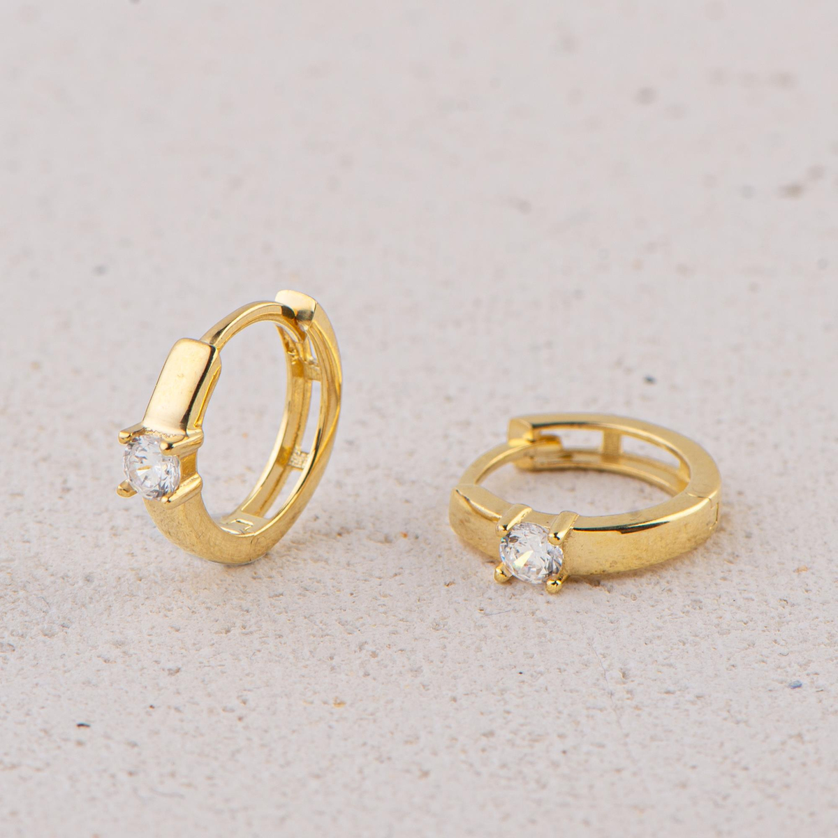 14 Ayar Halka Altın Küpe