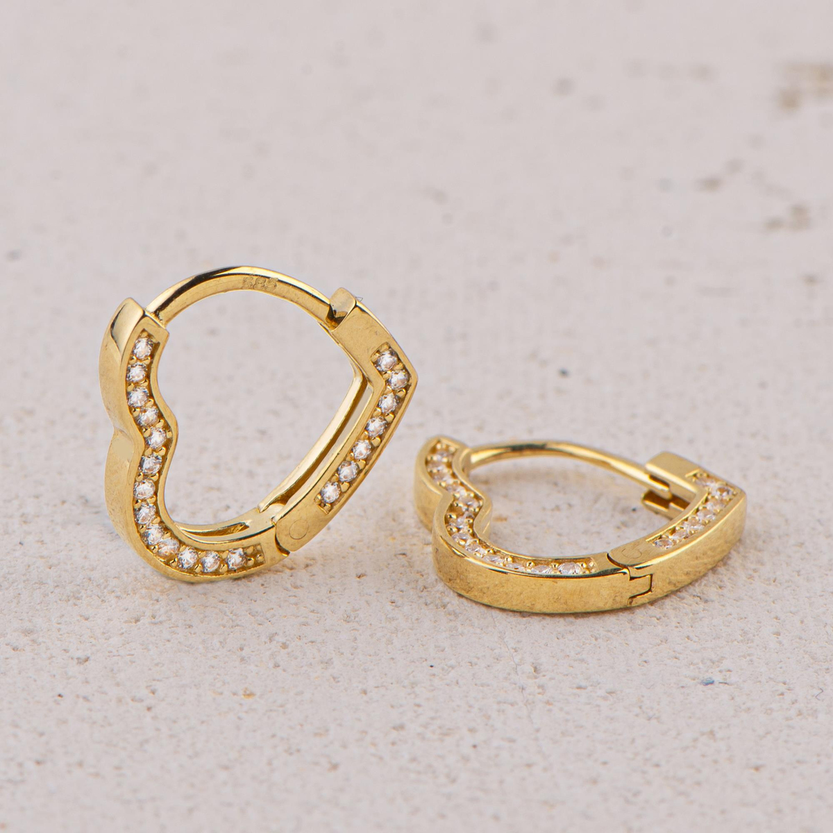 14 Ayar Halka Altın Küpe