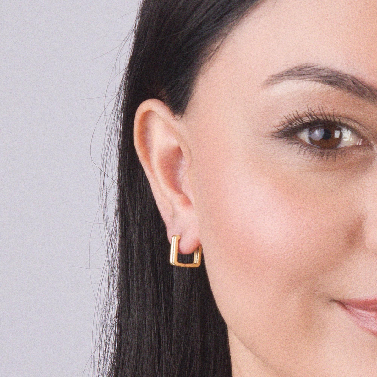 14 Ayar Halka Altın Küpe