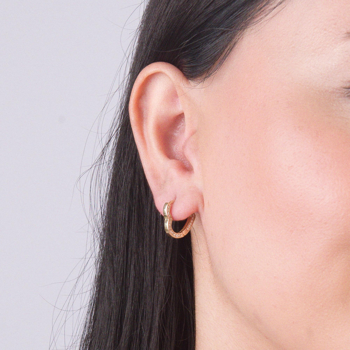 14 Ayar Halka Altın Küpe