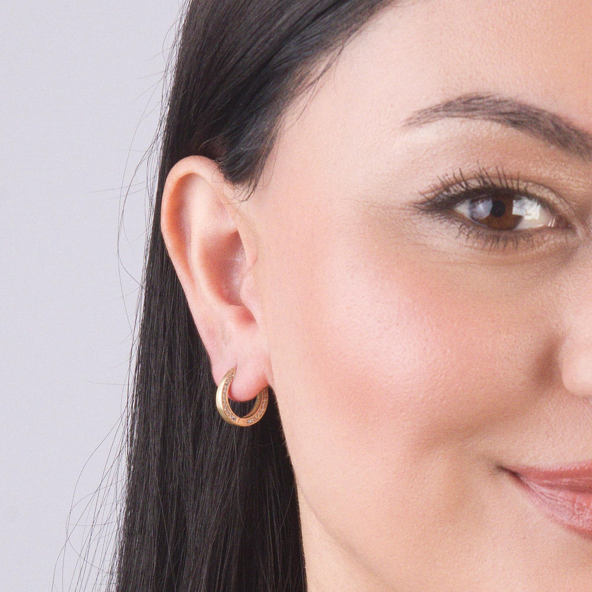 14 Ayar Halka Altın Küpe