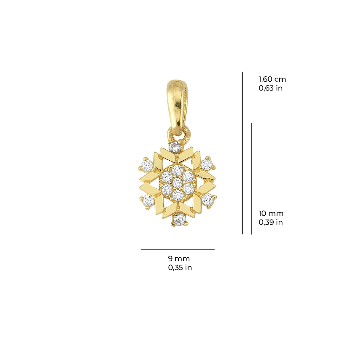 14 Ayar Altın Kolye Ucu