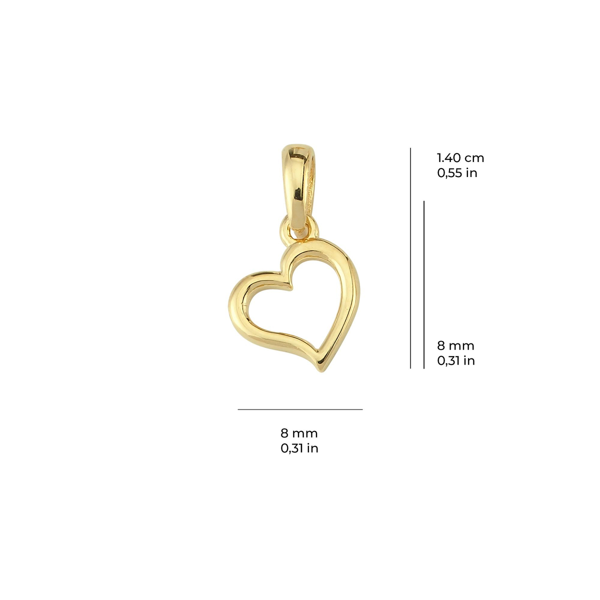 14 Ayar Altın Kolye Ucu