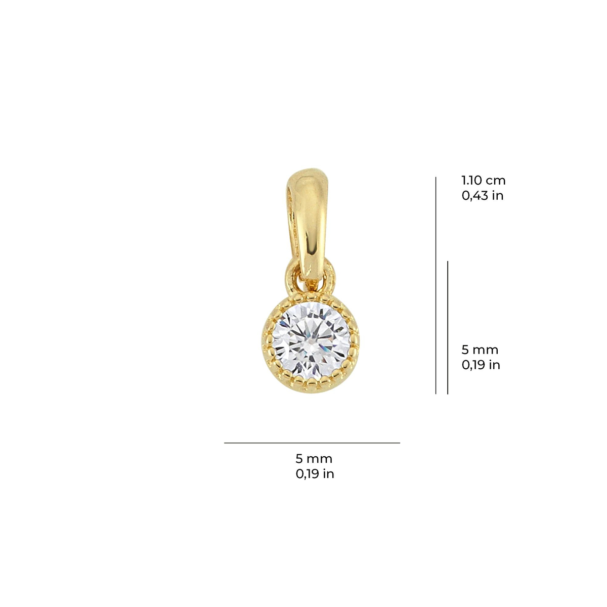 14 Ayar Altın Kolye Ucu