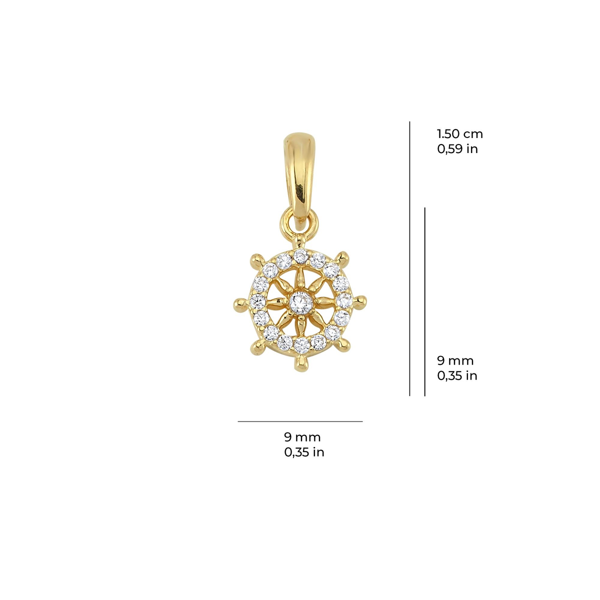 14 Ayar Altın Kolye Ucu