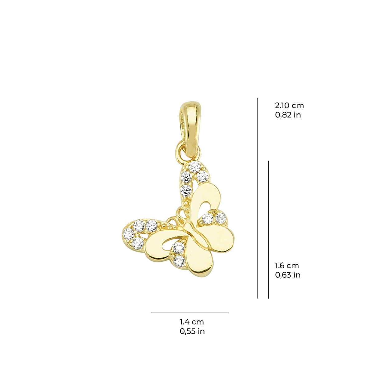 14 Ayar Altın Kolye Ucu