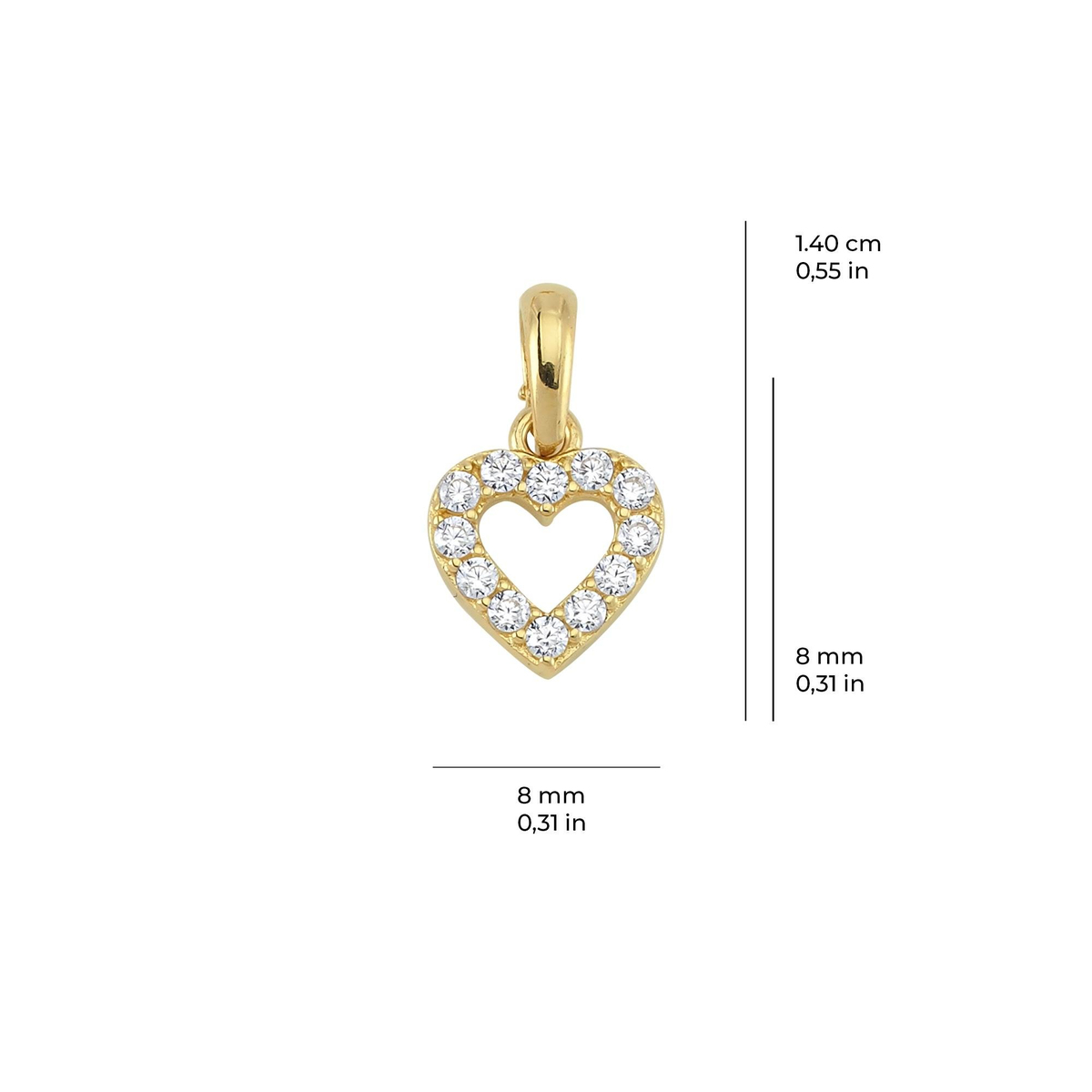 14 Ayar Altın Kolye Ucu