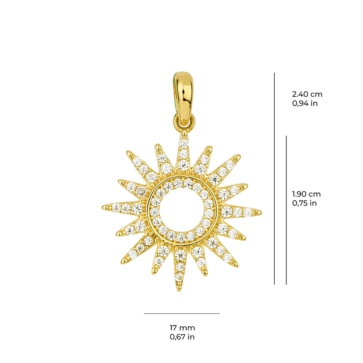 14 Ayar Altın Kolye Ucu