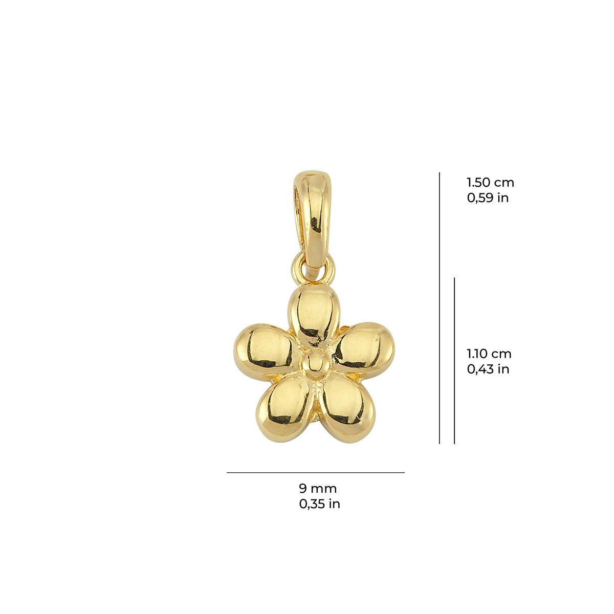 14 Ayar Altın Kolye Ucu