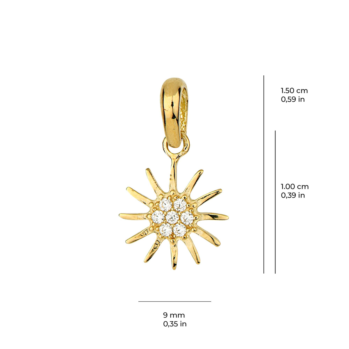 14 Ayar Altın Kolye Ucu