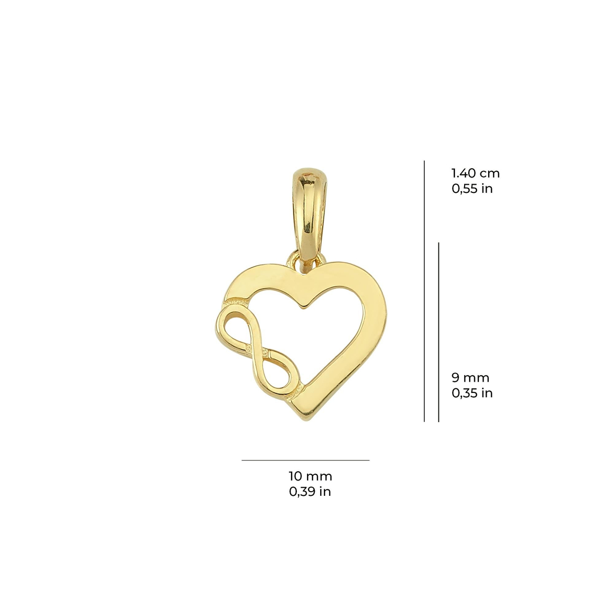 14 Ayar Altın Kolye Ucu