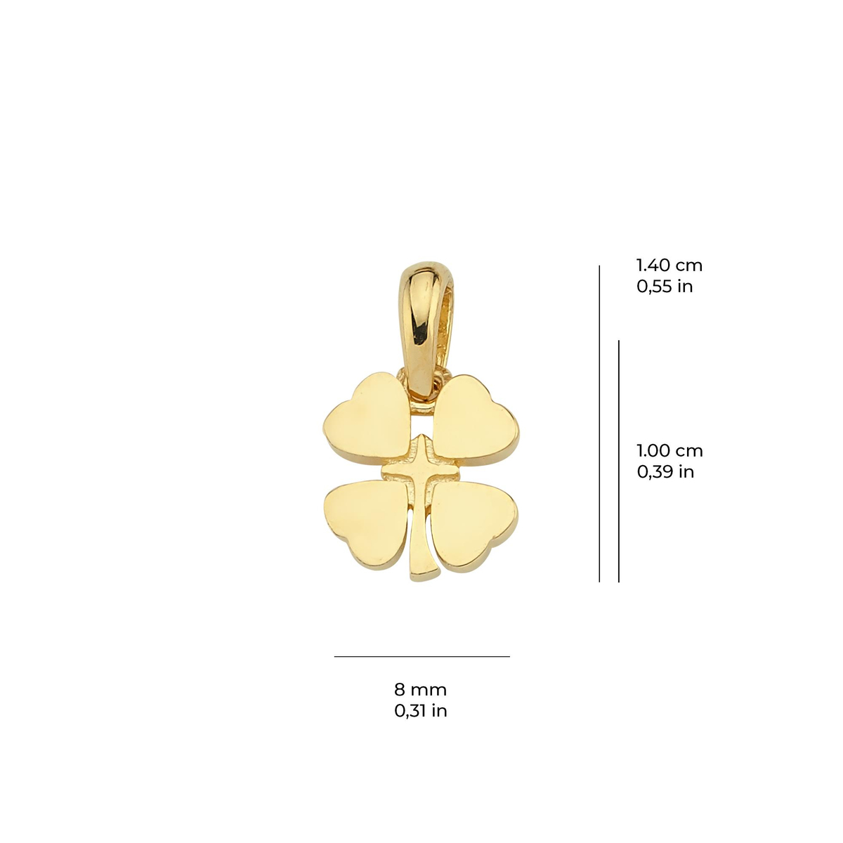 14 Ayar Altın Kolye Ucu