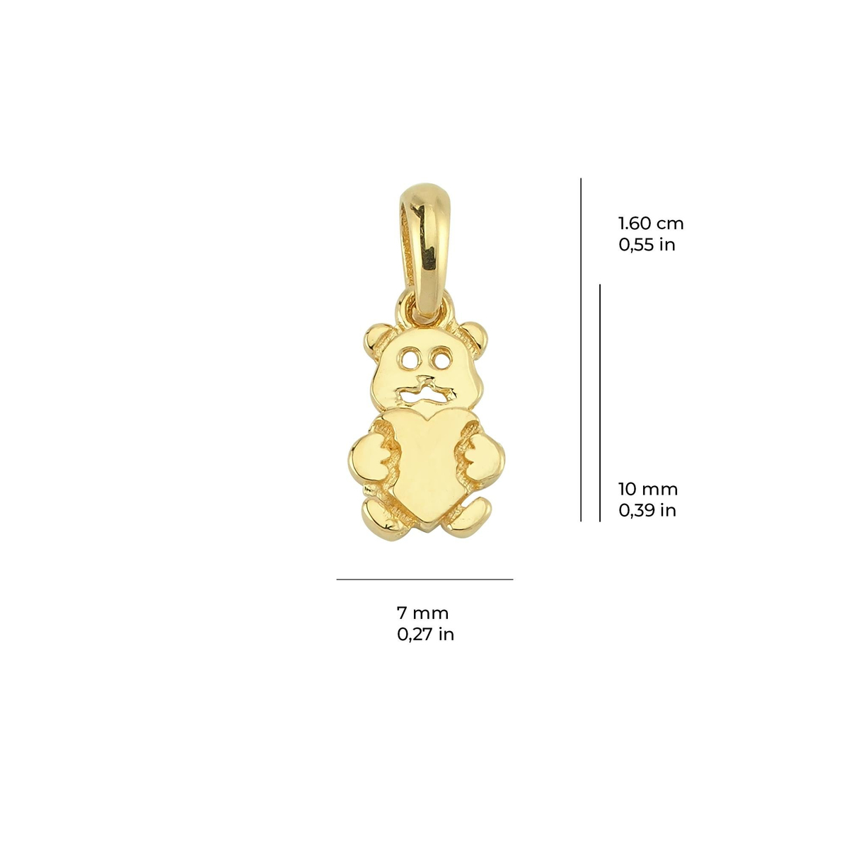 14 Ayar Altın Kolye Ucu