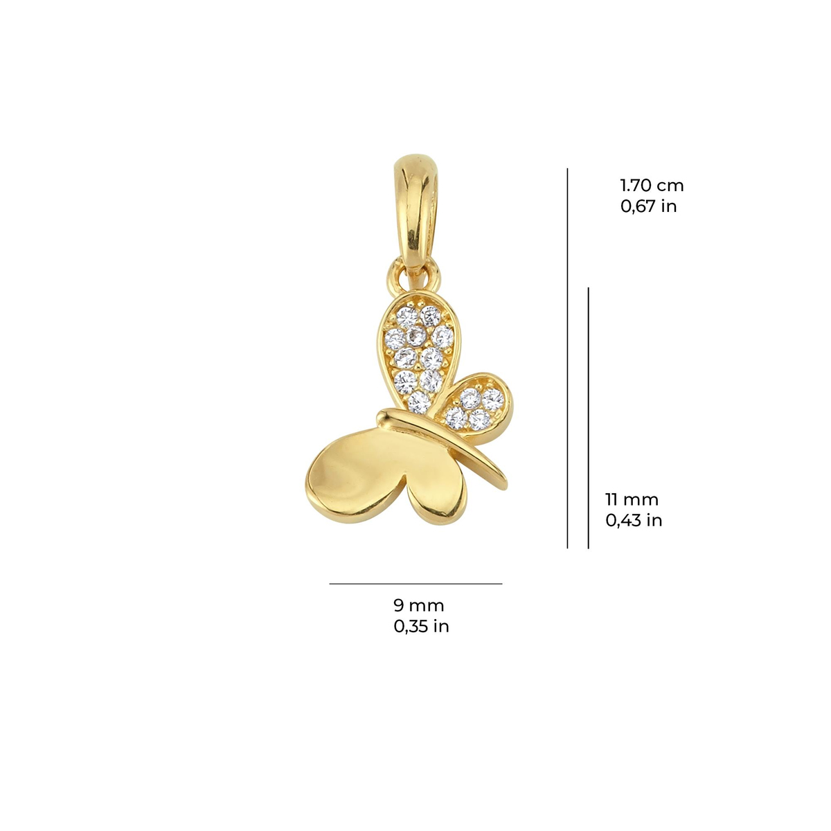 14 Ayar Altın Kolye Ucu