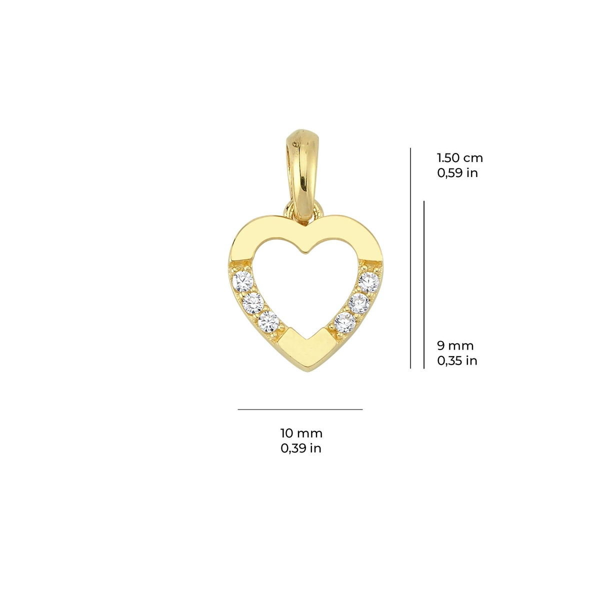 14 Ayar Altın Kolye Ucu