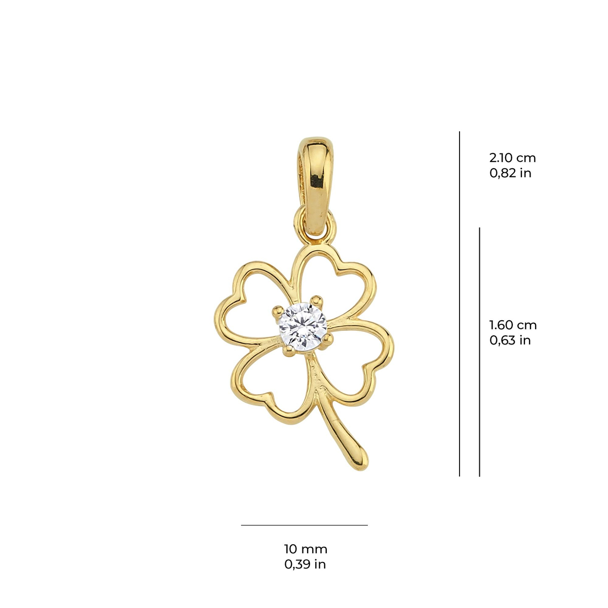 14 Ayar Altın Kolye Ucu