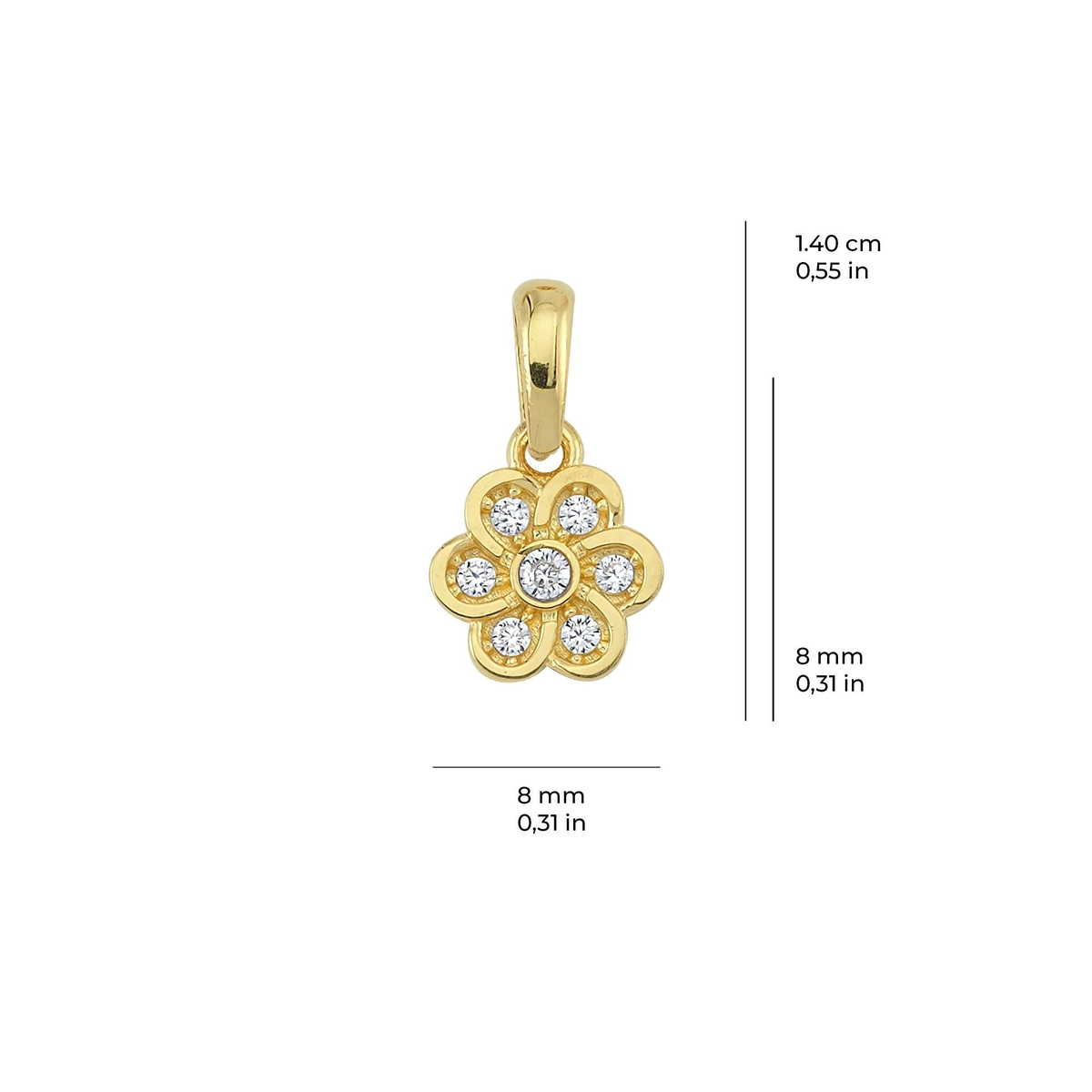 14 Ayar Altın Kolye Ucu