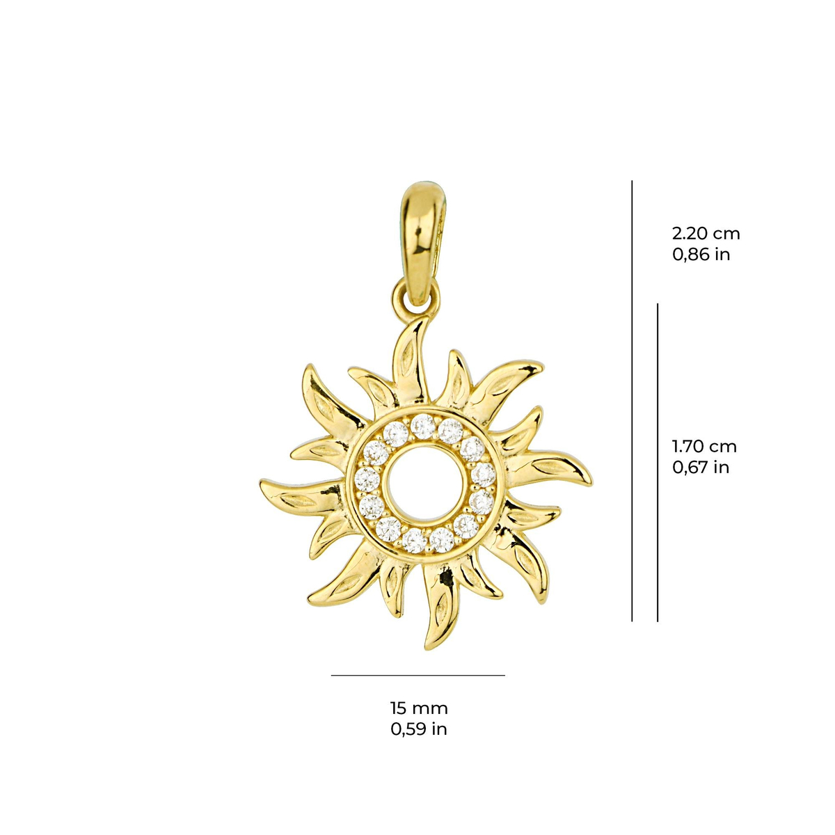 14 Ayar Altın Kolye Ucu