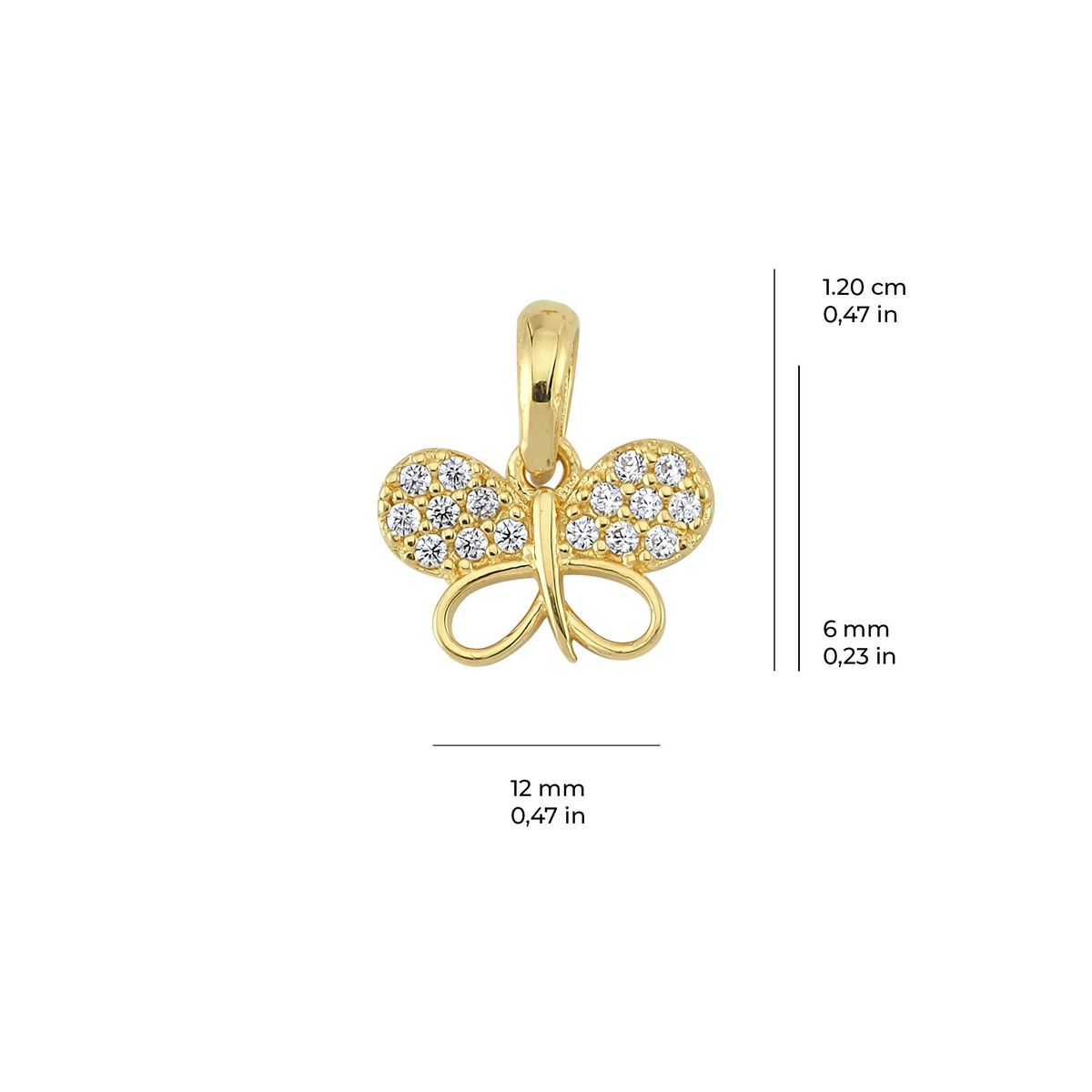 14 Ayar Altın Kolye Ucu