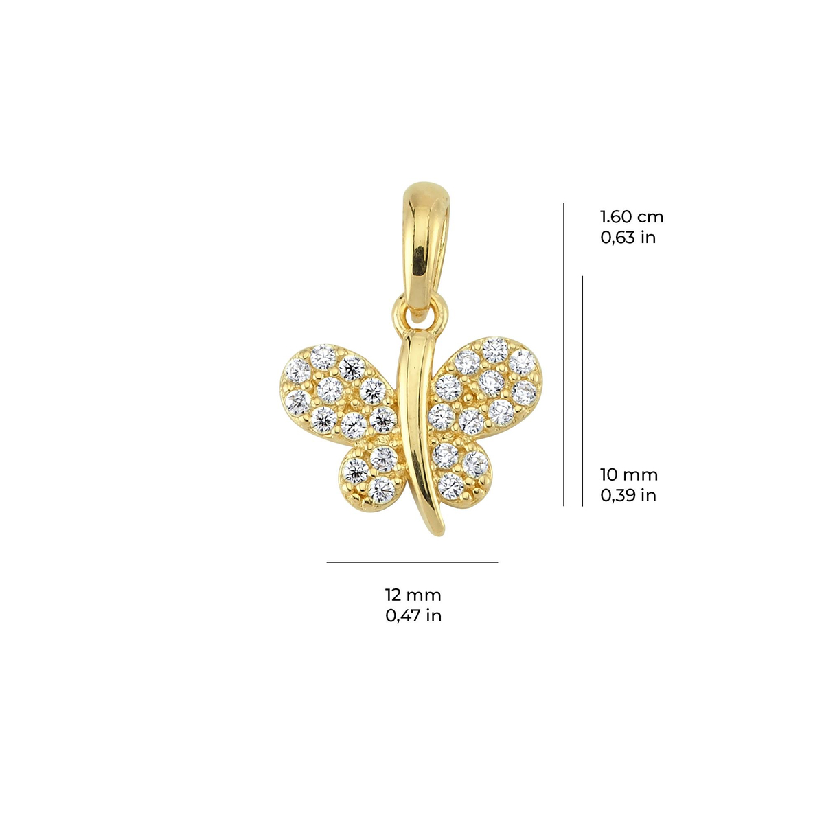 14 Ayar Altın Kolye Ucu