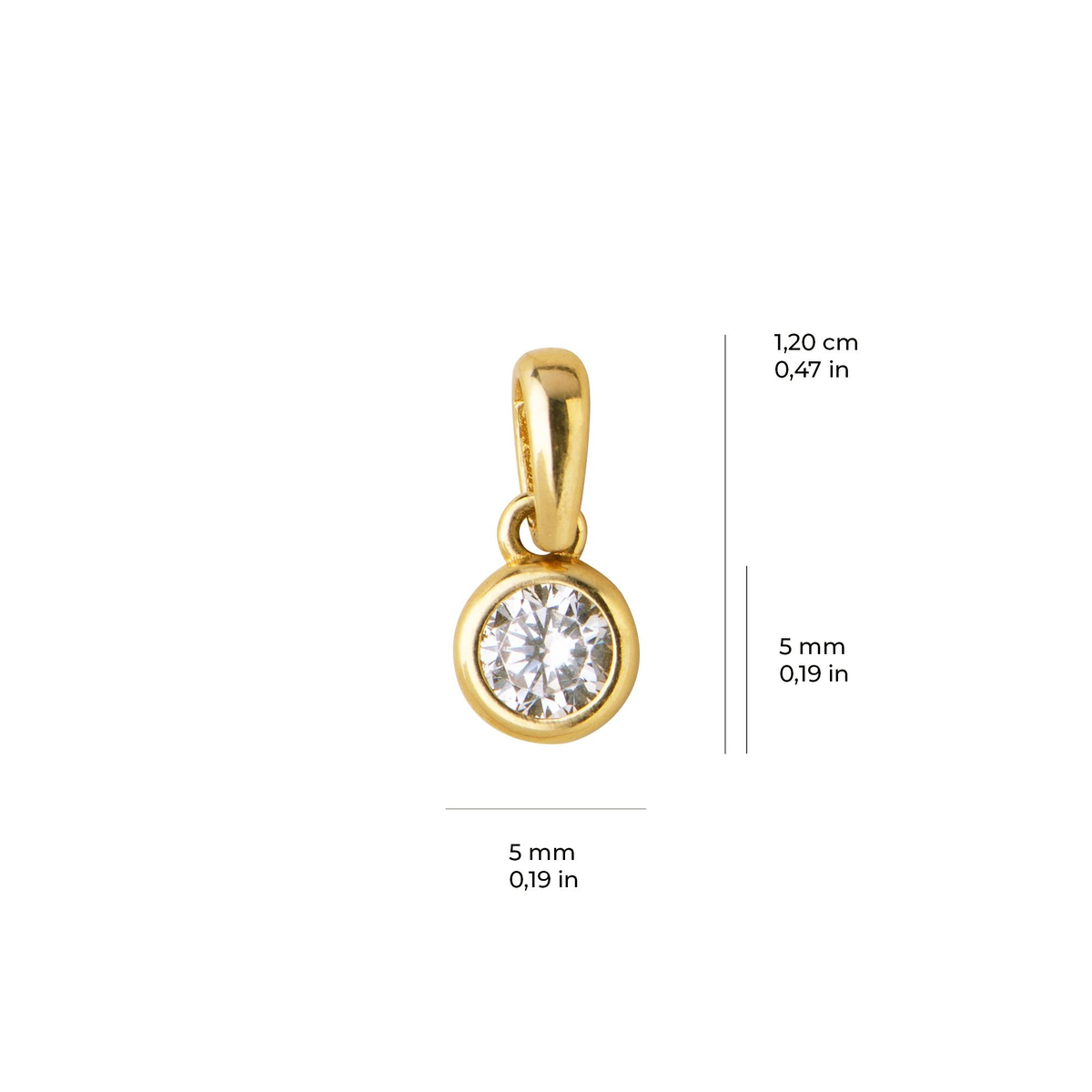 14 Ayar Altın Kolye Ucu