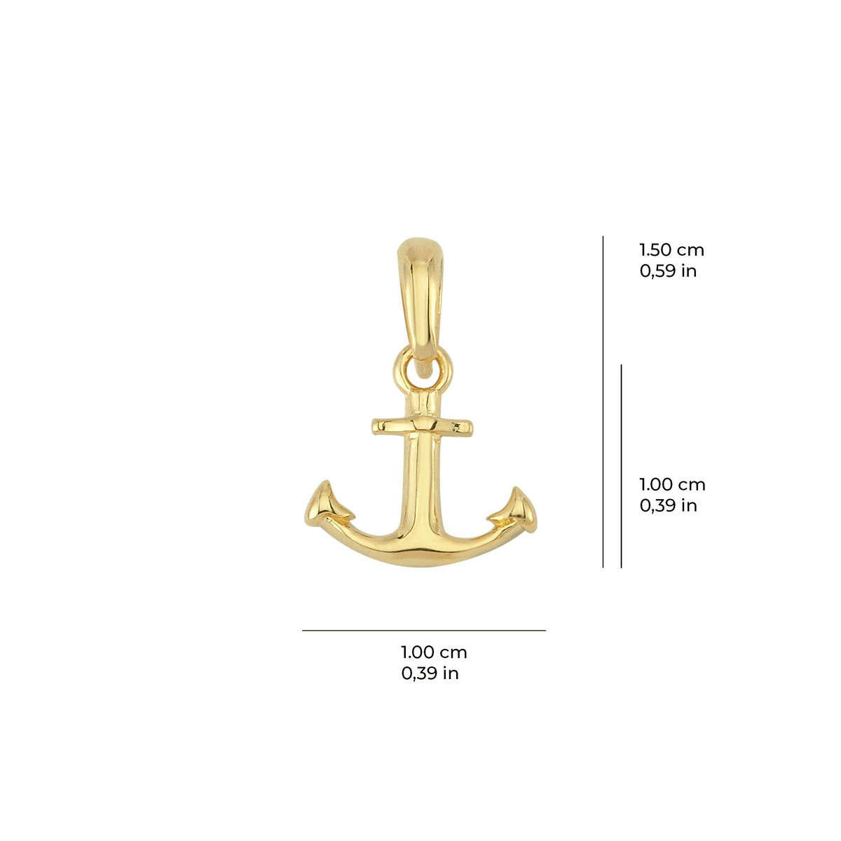 14 Ayar Altın Kolye Ucu