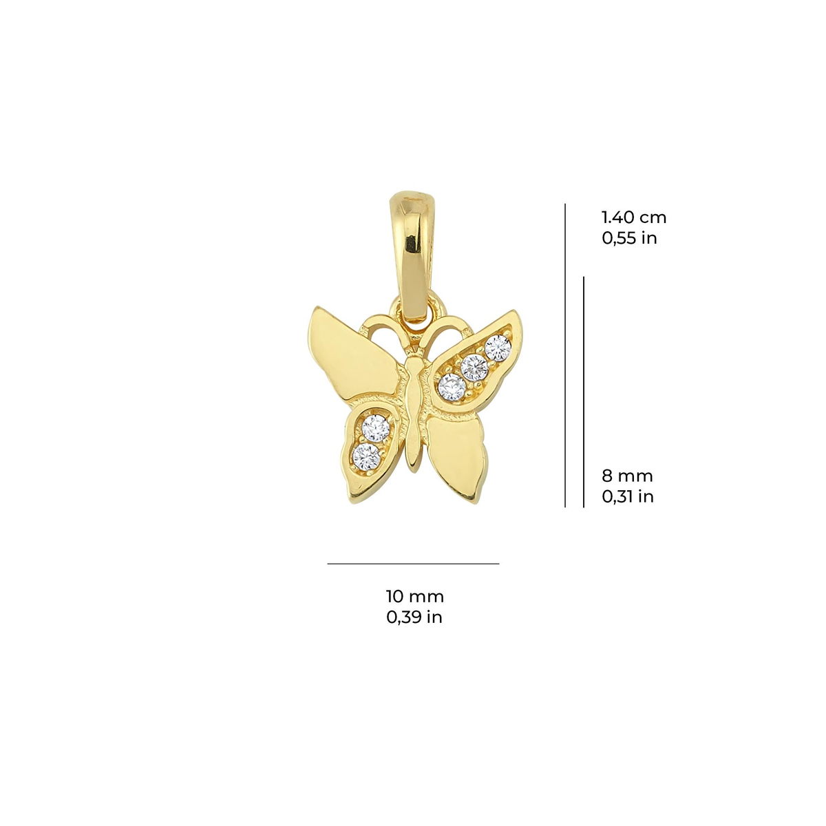 14 Ayar Altın Kolye Ucu