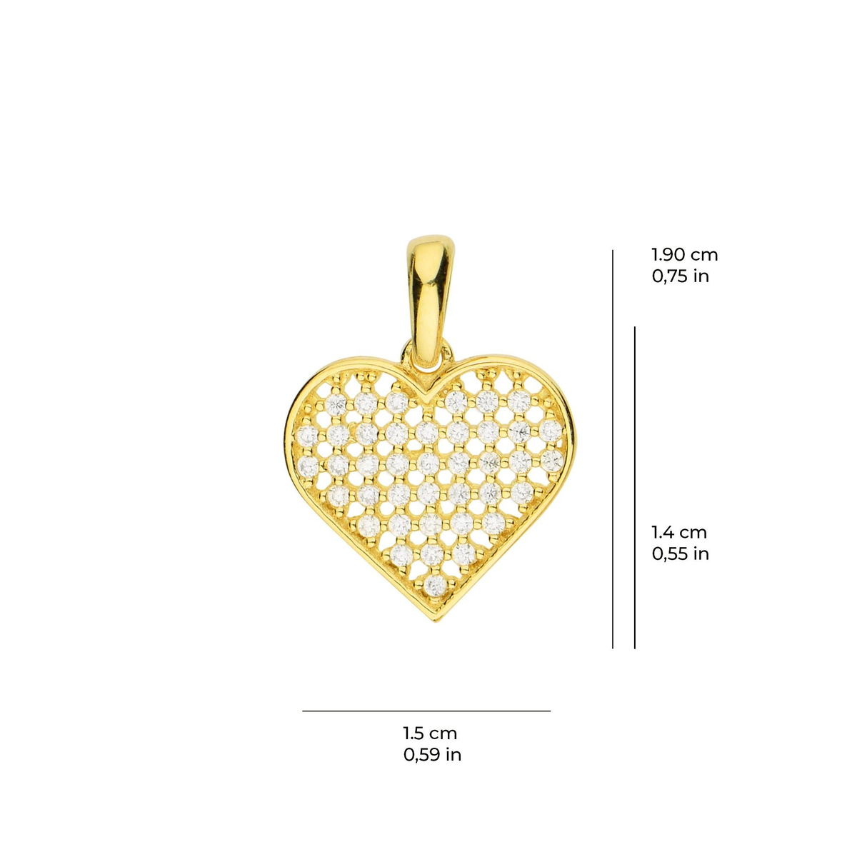 14 Ayar Altın Kolye Ucu