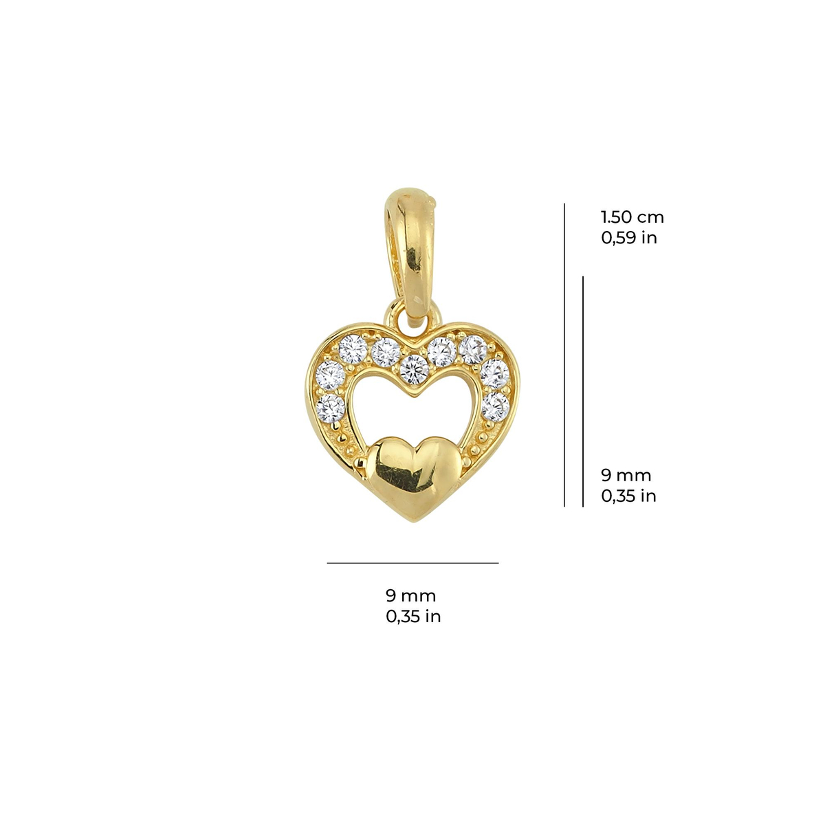 14 Ayar Altın Kolye Ucu