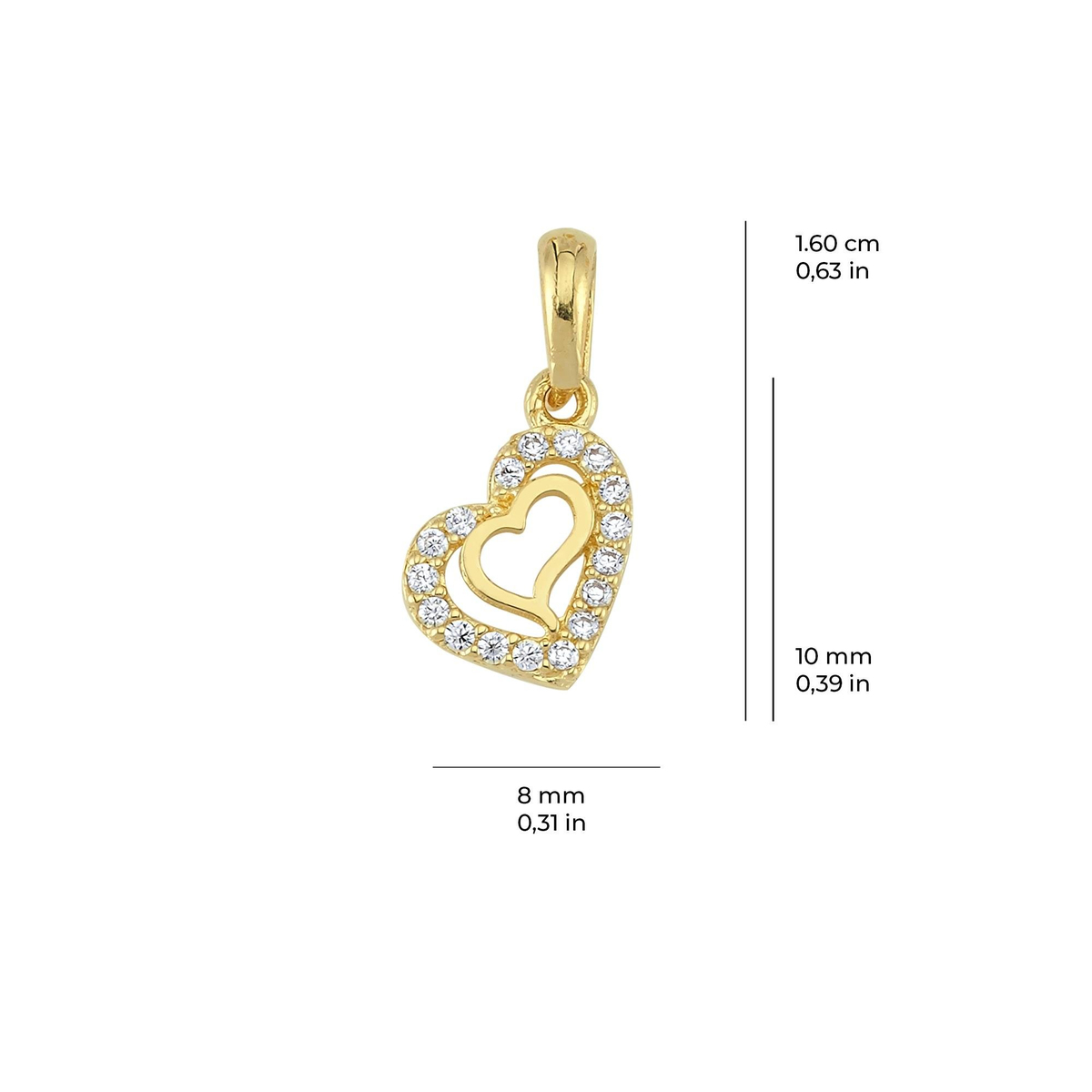 14 Ayar Altın Kolye Ucu