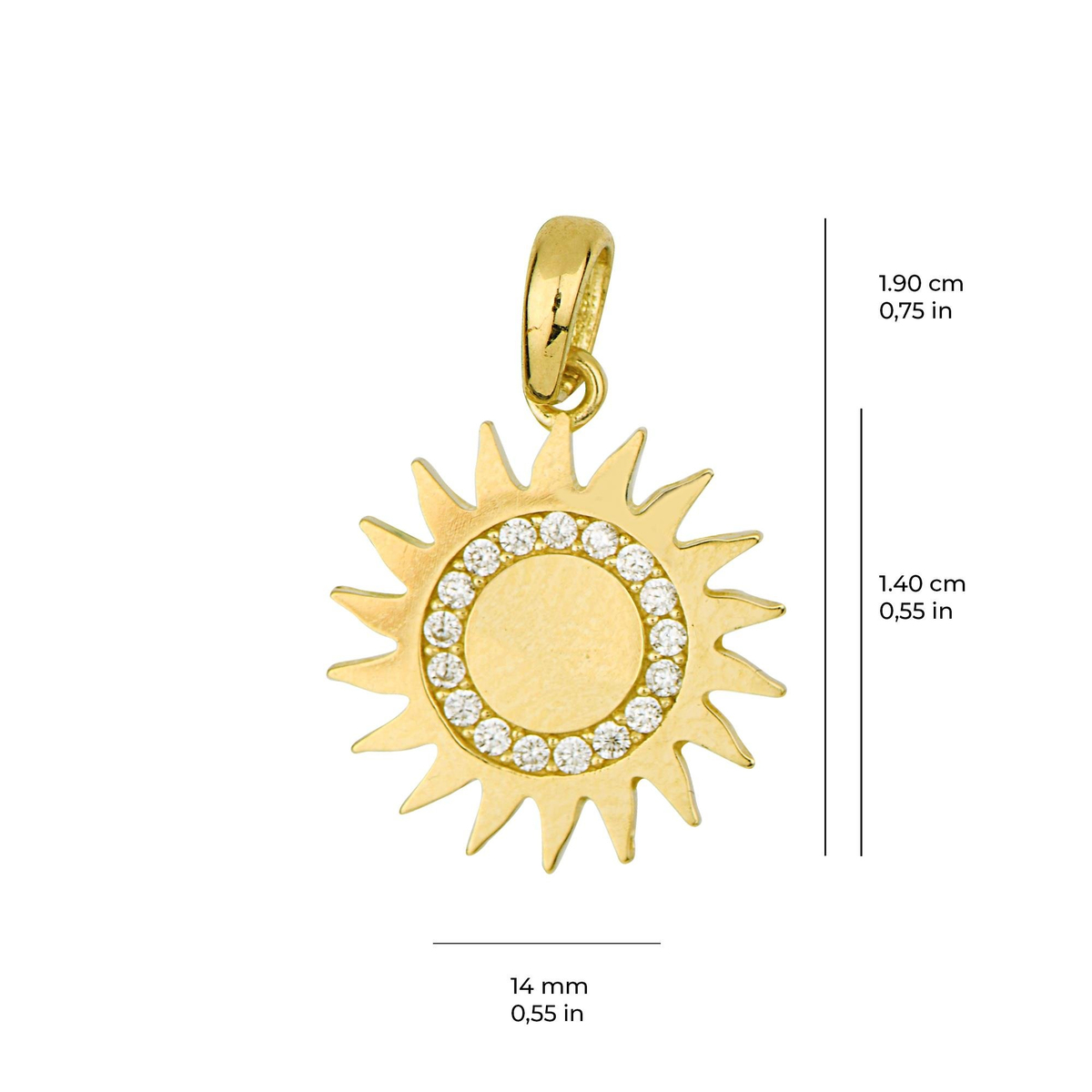 14 Ayar Altın Kolye Ucu