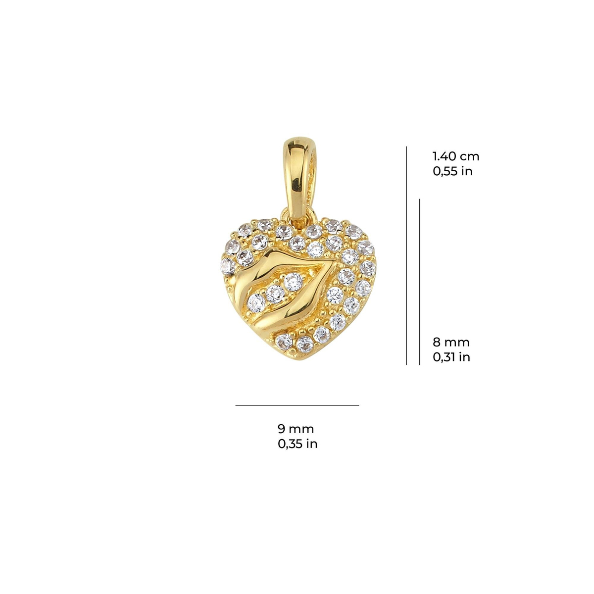 14 Ayar Altın Kolye Ucu