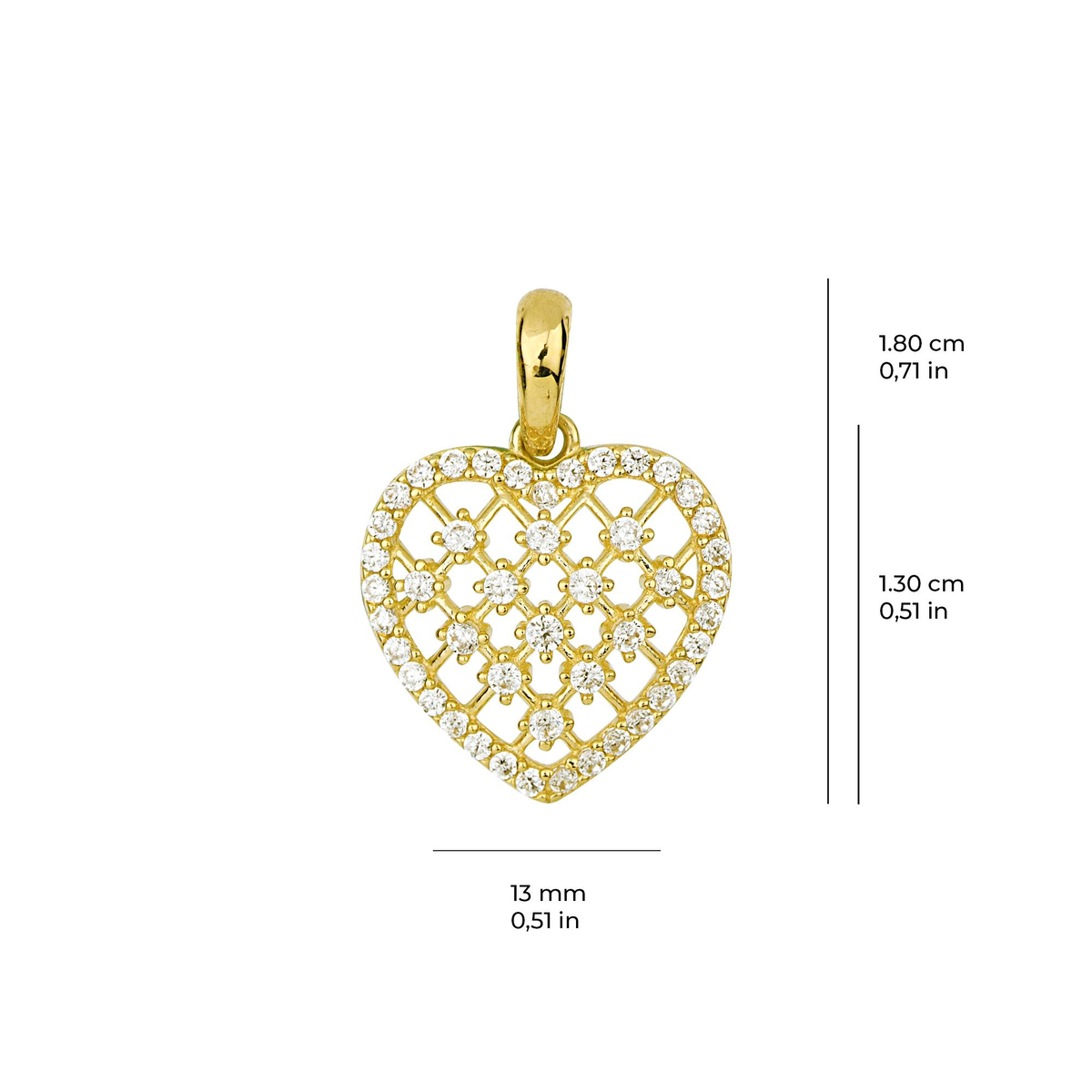 14 Ayar Altın Kolye Ucu