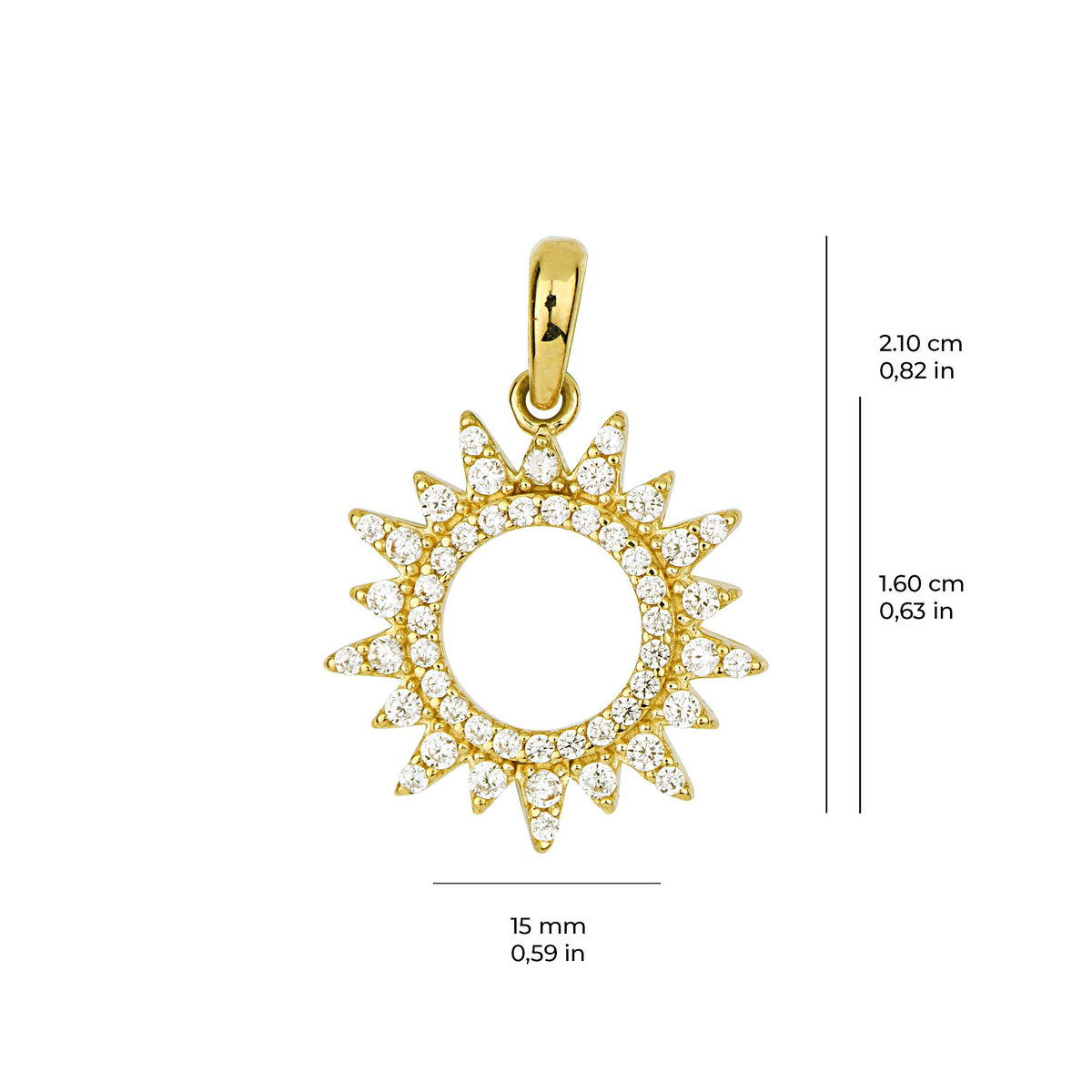 14 Ayar Altın Kolye Ucu