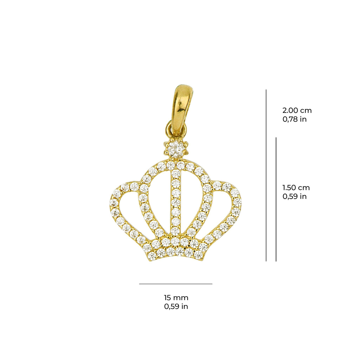 14 Ayar Altın Kolye Ucu