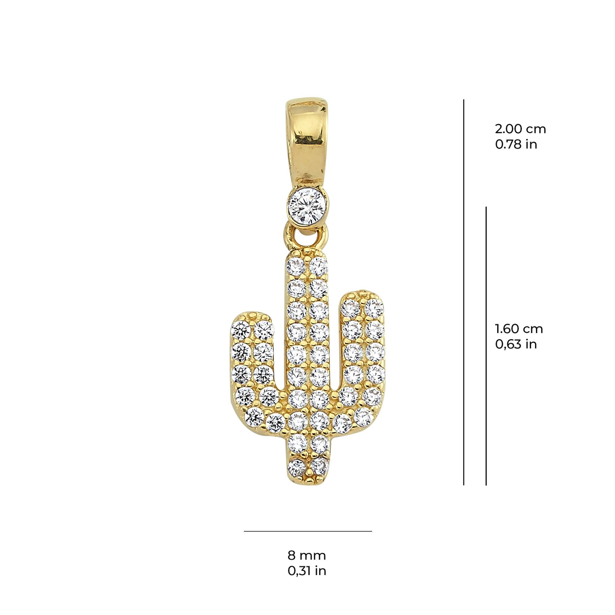 14 Ayar Altın Kolye Ucu