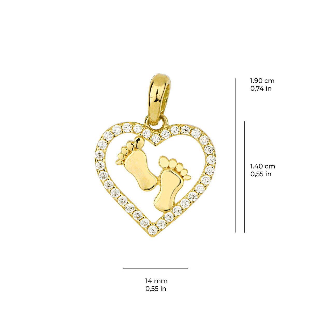 14 Ayar Altın Kolye Ucu