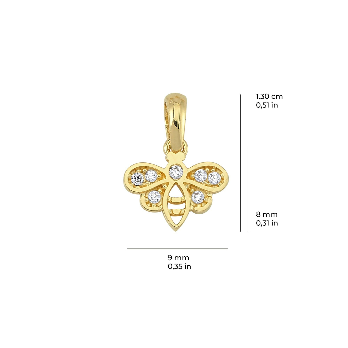 14 Ayar Altın Kolye Ucu